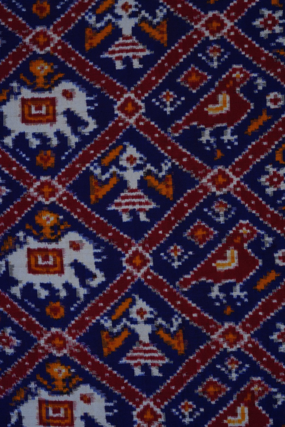 Image of Patan Patola Silk Double Ikat Saree