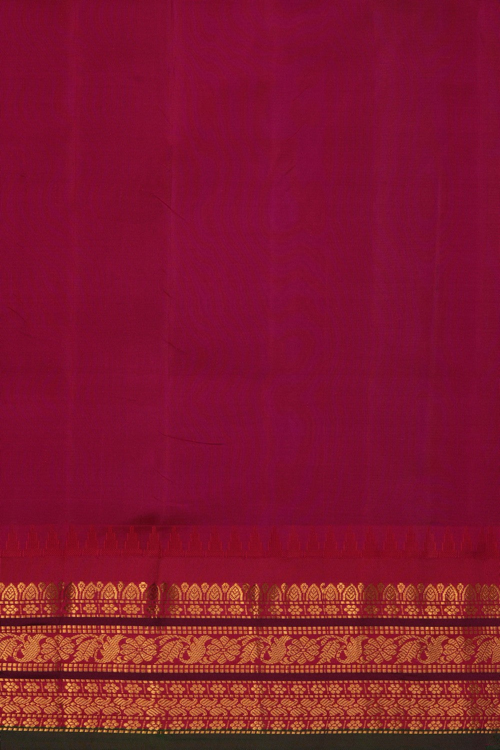 Image of Blue Gadwal Silk Saree