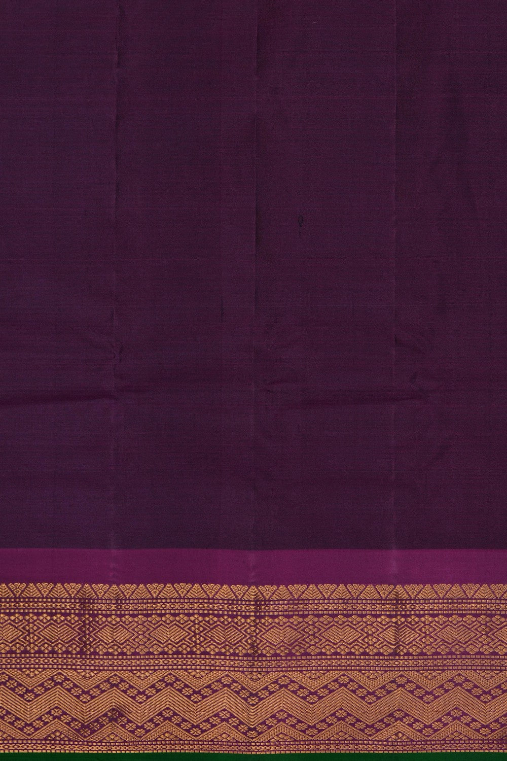 Image of Bottle Green Gadwal Saree
