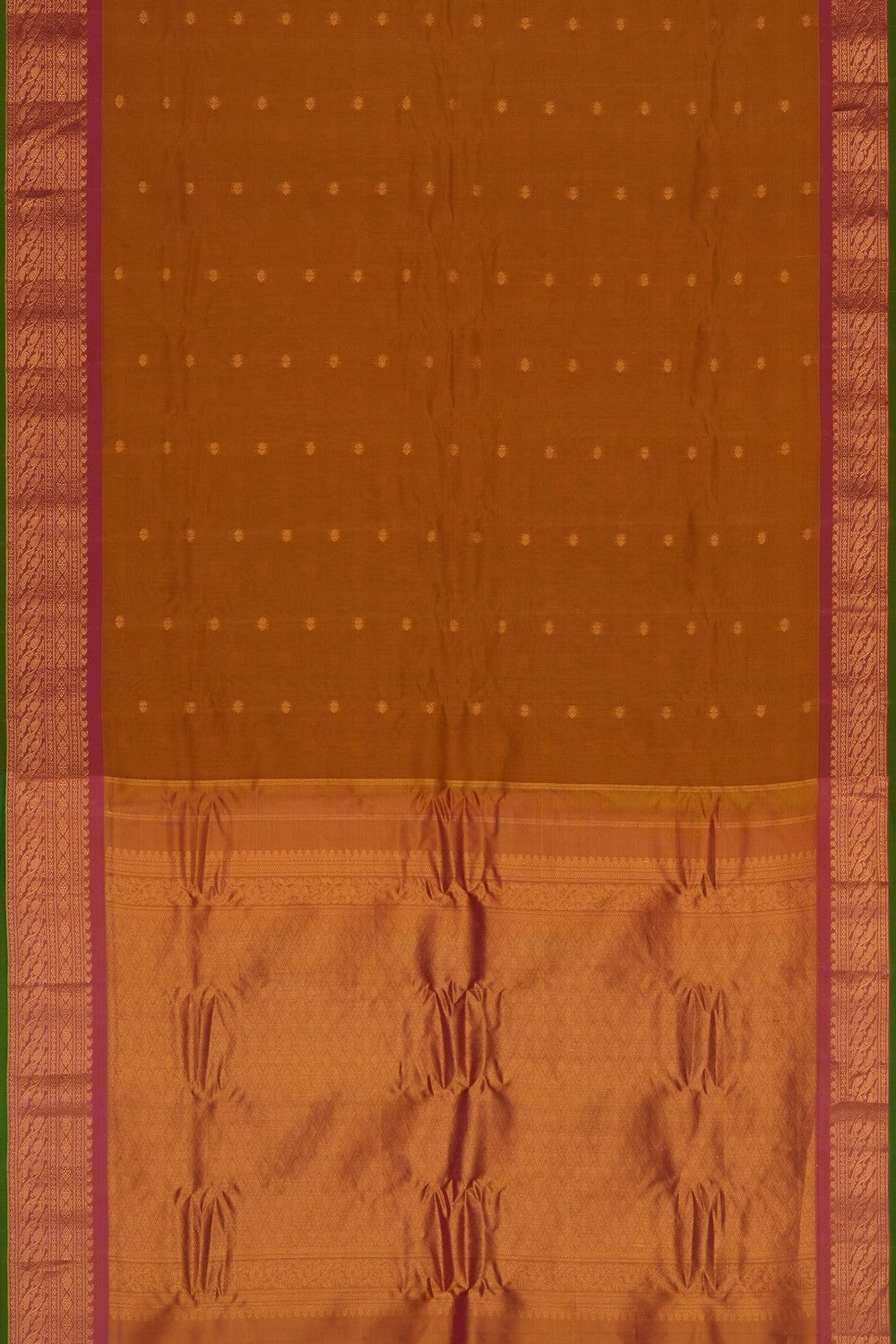 Image of Mustard Gadwal Saree