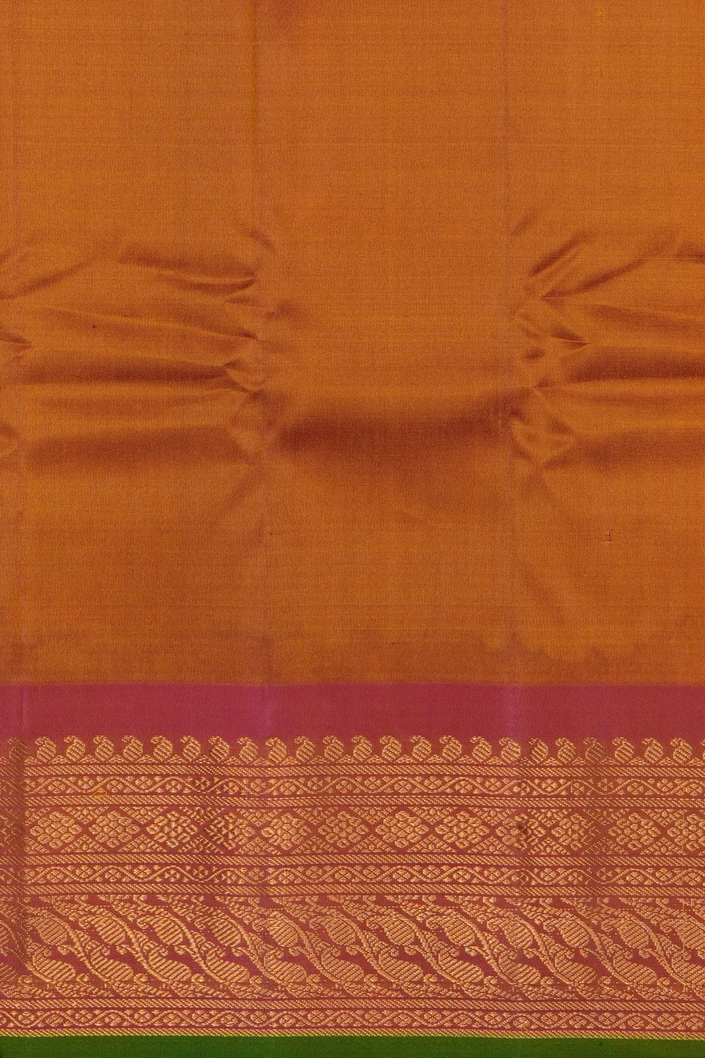 Image of Mustard Gadwal Saree