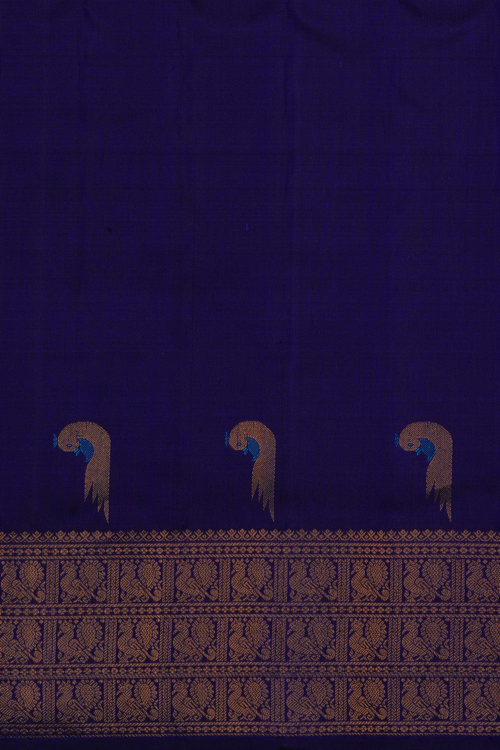 Image of Purple Gadwal Silk Saree
