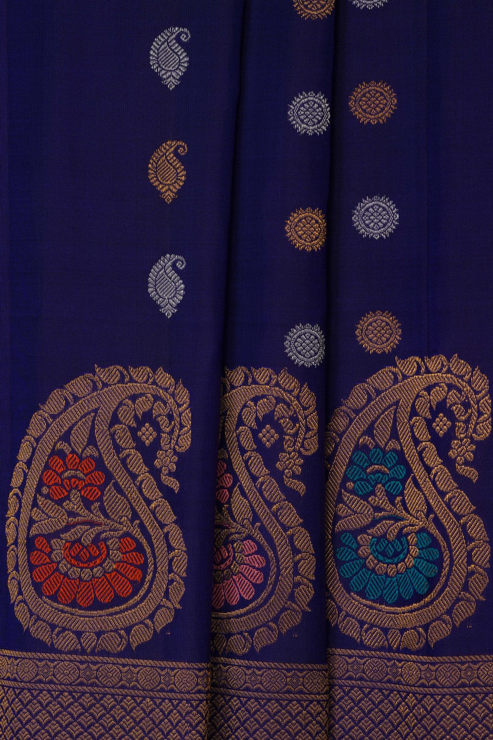 Image of Purple Gadwal Silk Saree