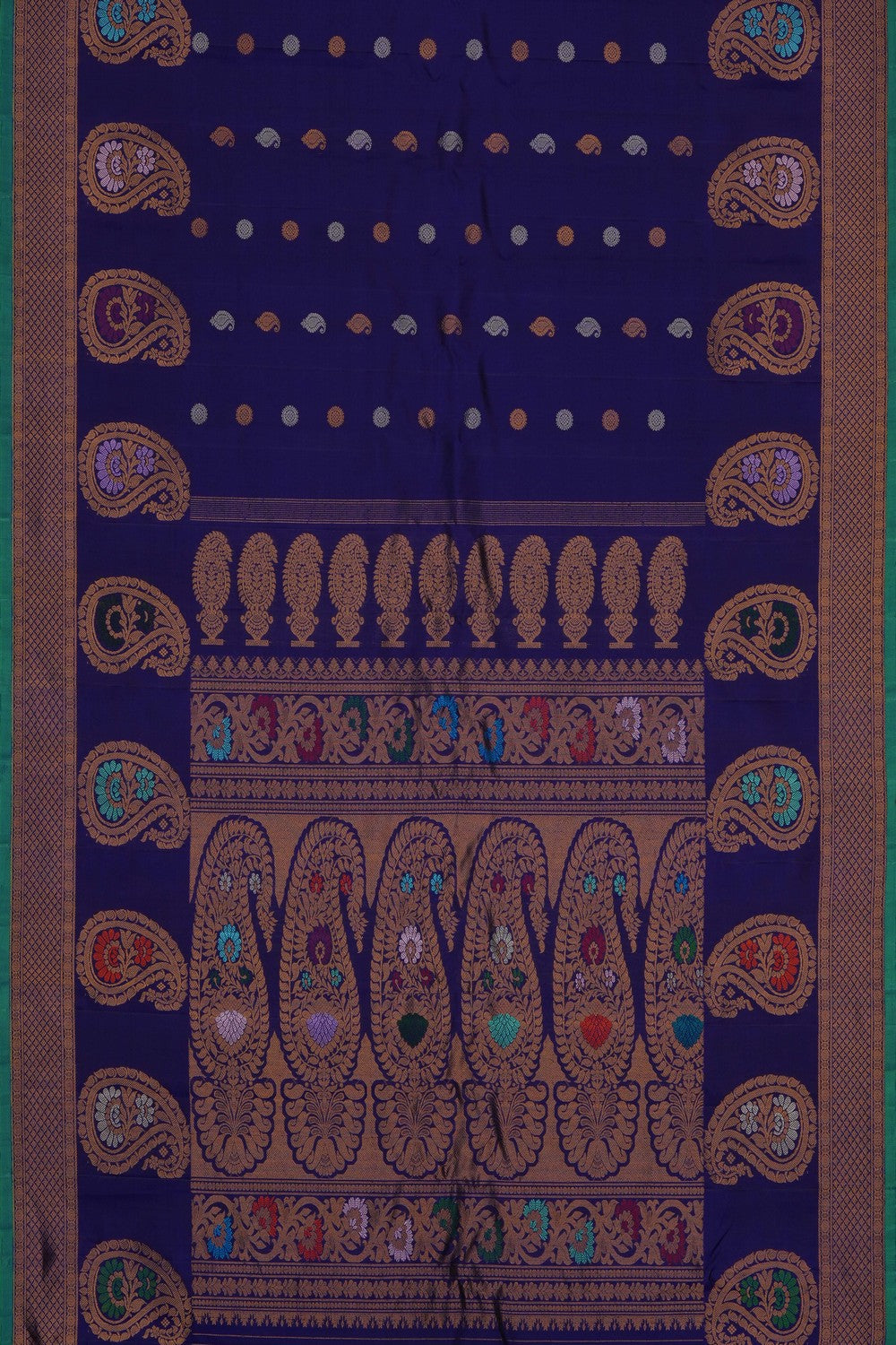 Image of Purple Gadwal Silk Saree