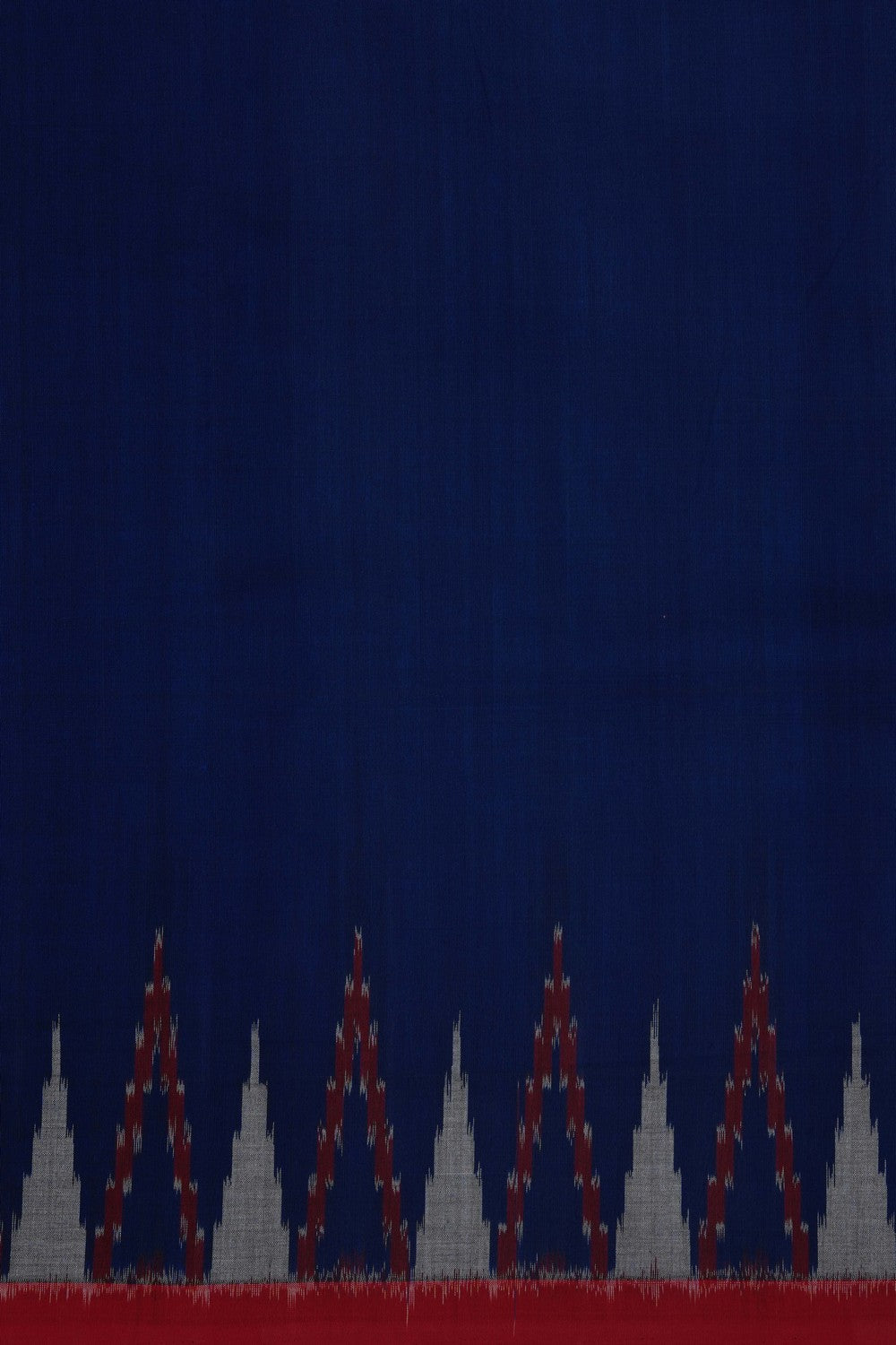 Image of Indigo Blue Pochampally Ikat Cotton Saree
