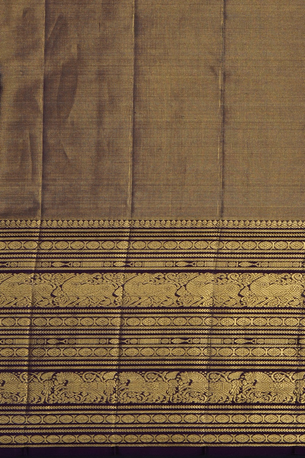 Image of Purple Kanchipattu Tissue Brocade Saree