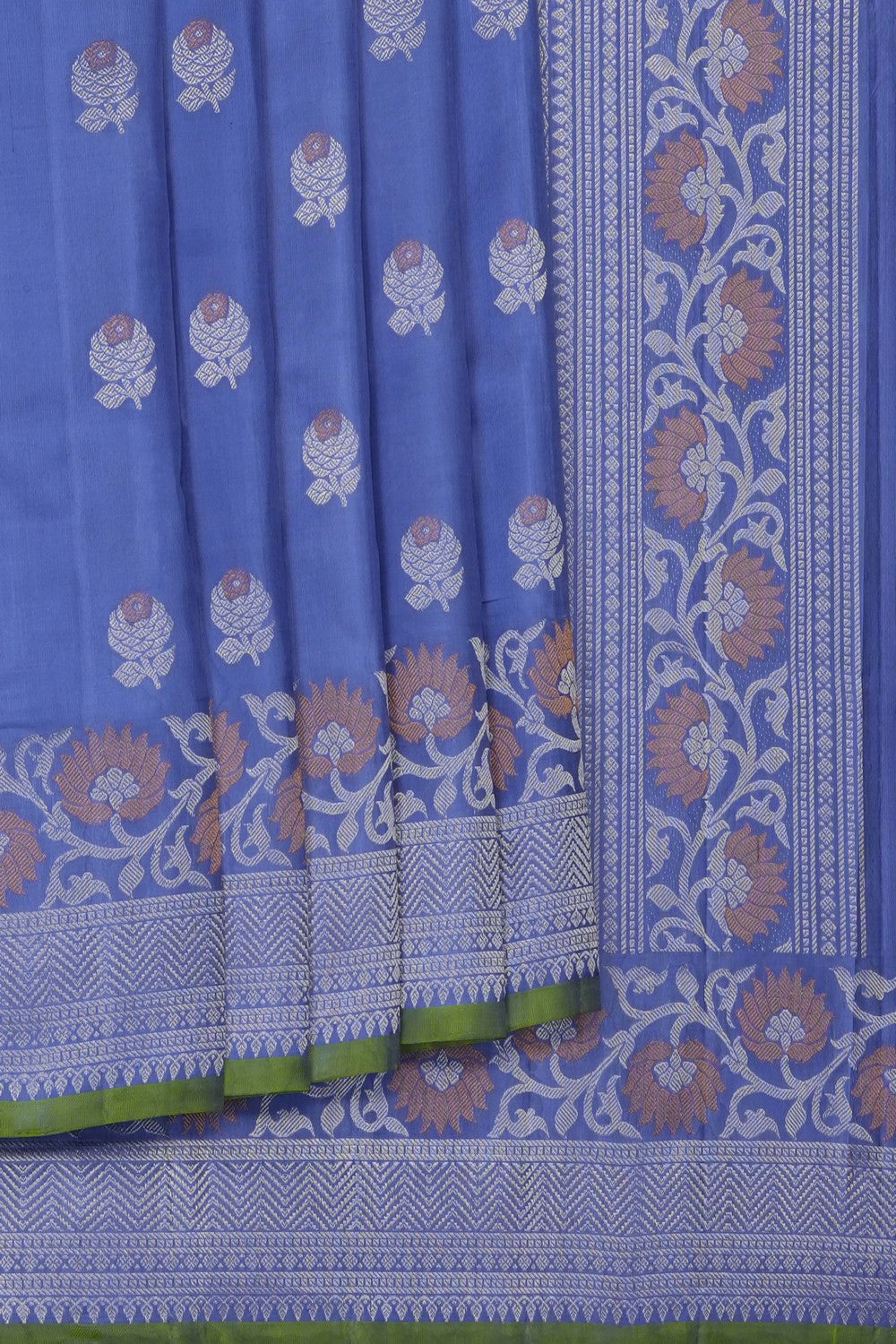 Image of Lavender-Purple Gadwal Saree