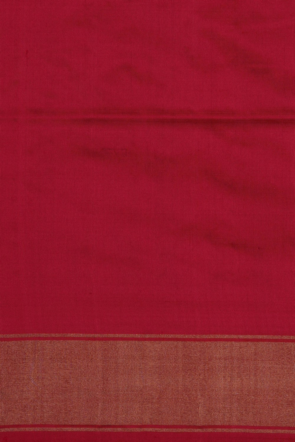 Image of Mustard Pochampally Ikat Silk Saree