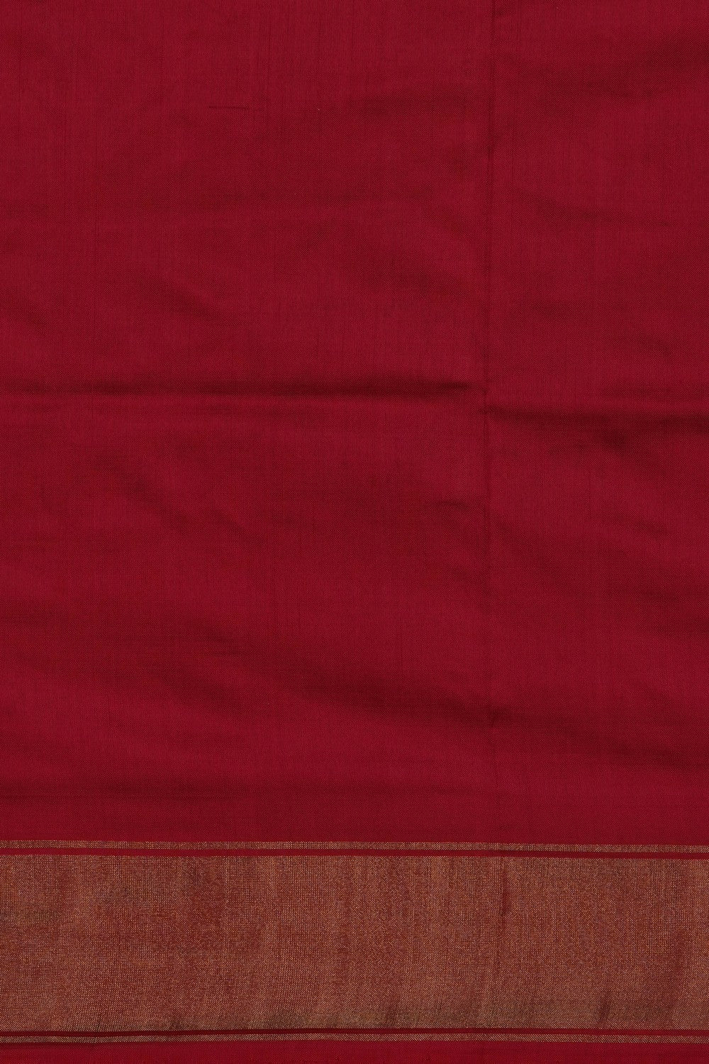 Image of Red Pochampally Ikat Silk Saree