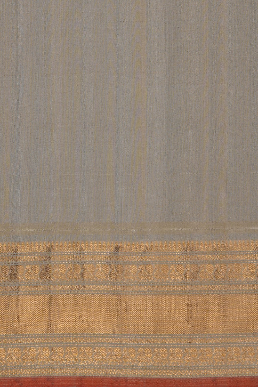 Image of Grey Gadwal Silk Saree