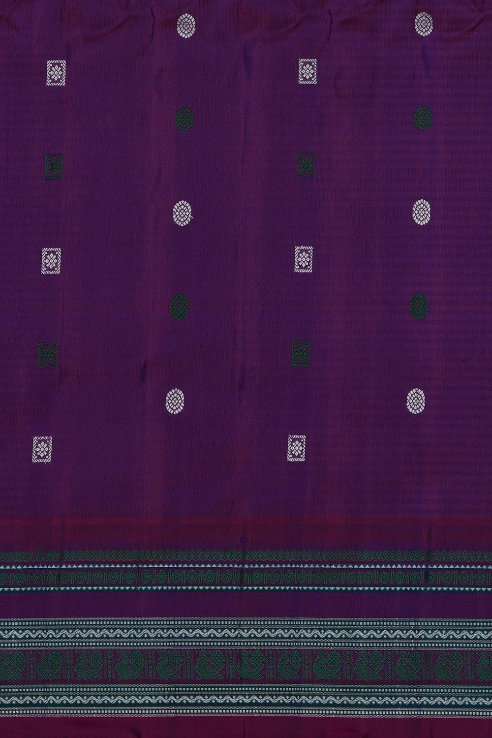 Image of Pink Gadwal Silk Kattam Saree