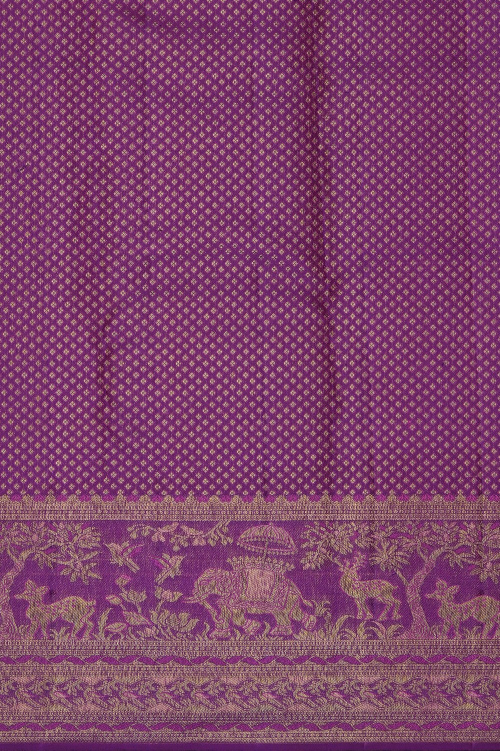Image of Pink Kanchipattu Kattam Saree