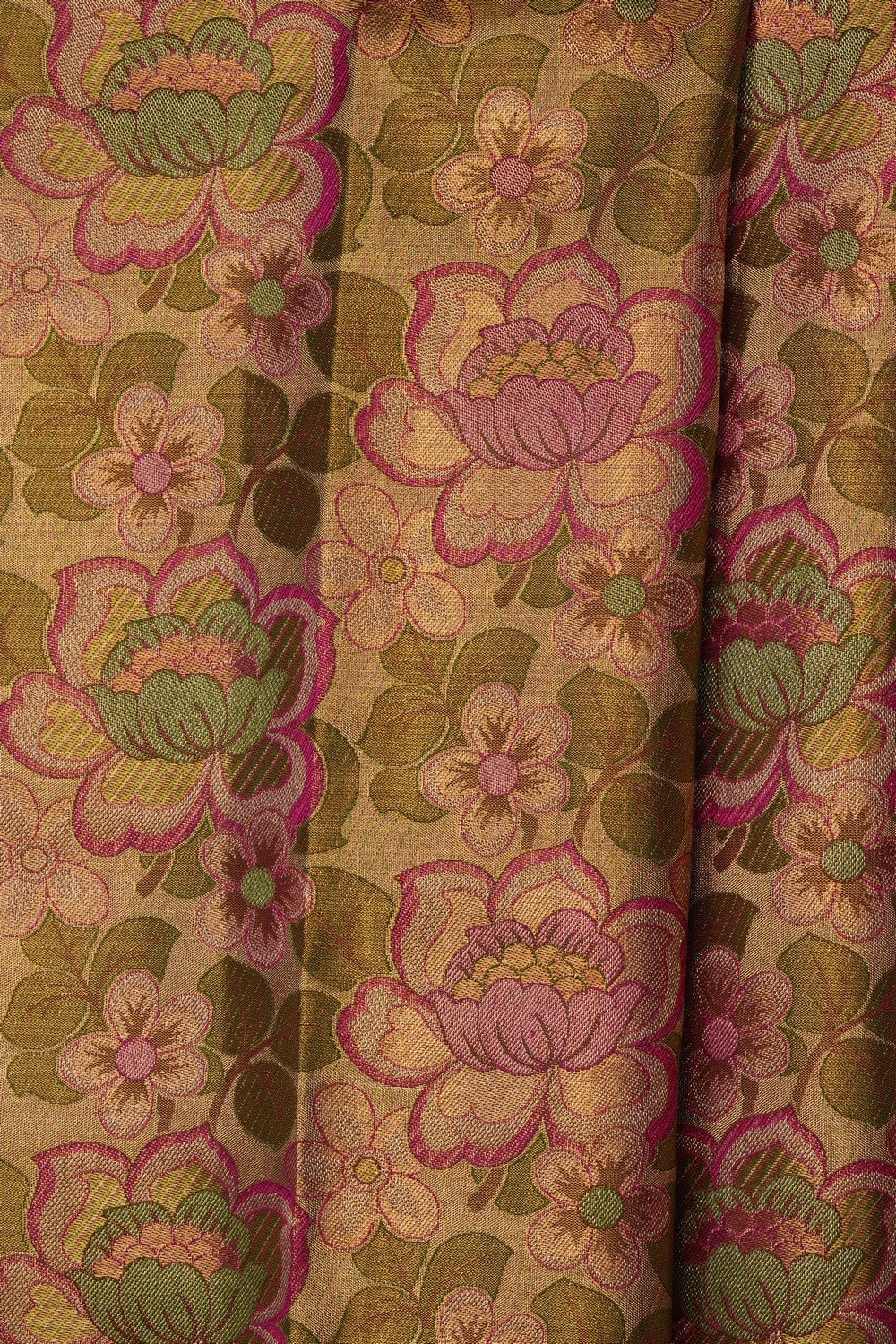 Image of Gold Kanchipattu Tissue Brocade Saree