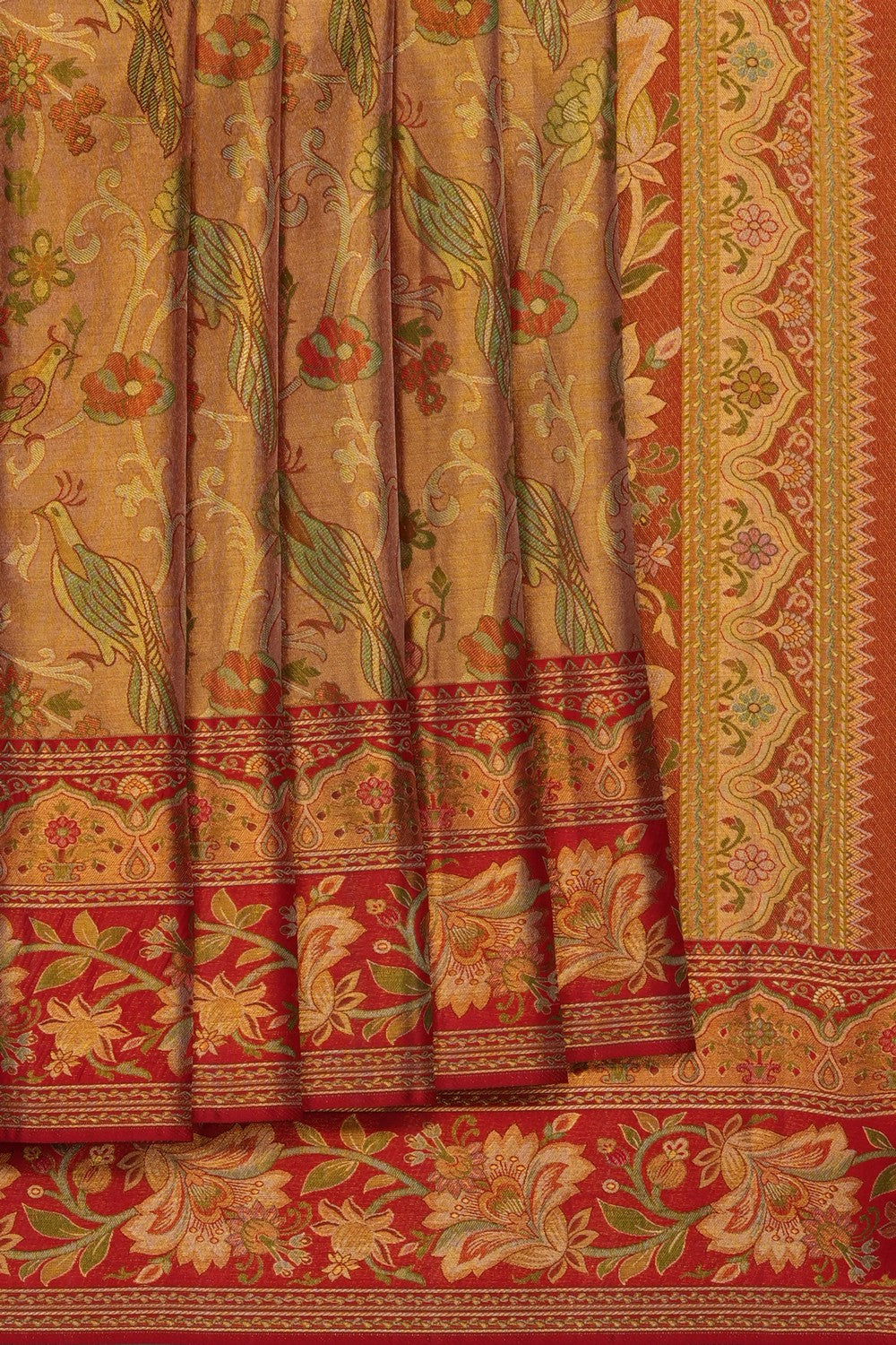 Image of Gold Kanchipattu Tissue Brocade Saree