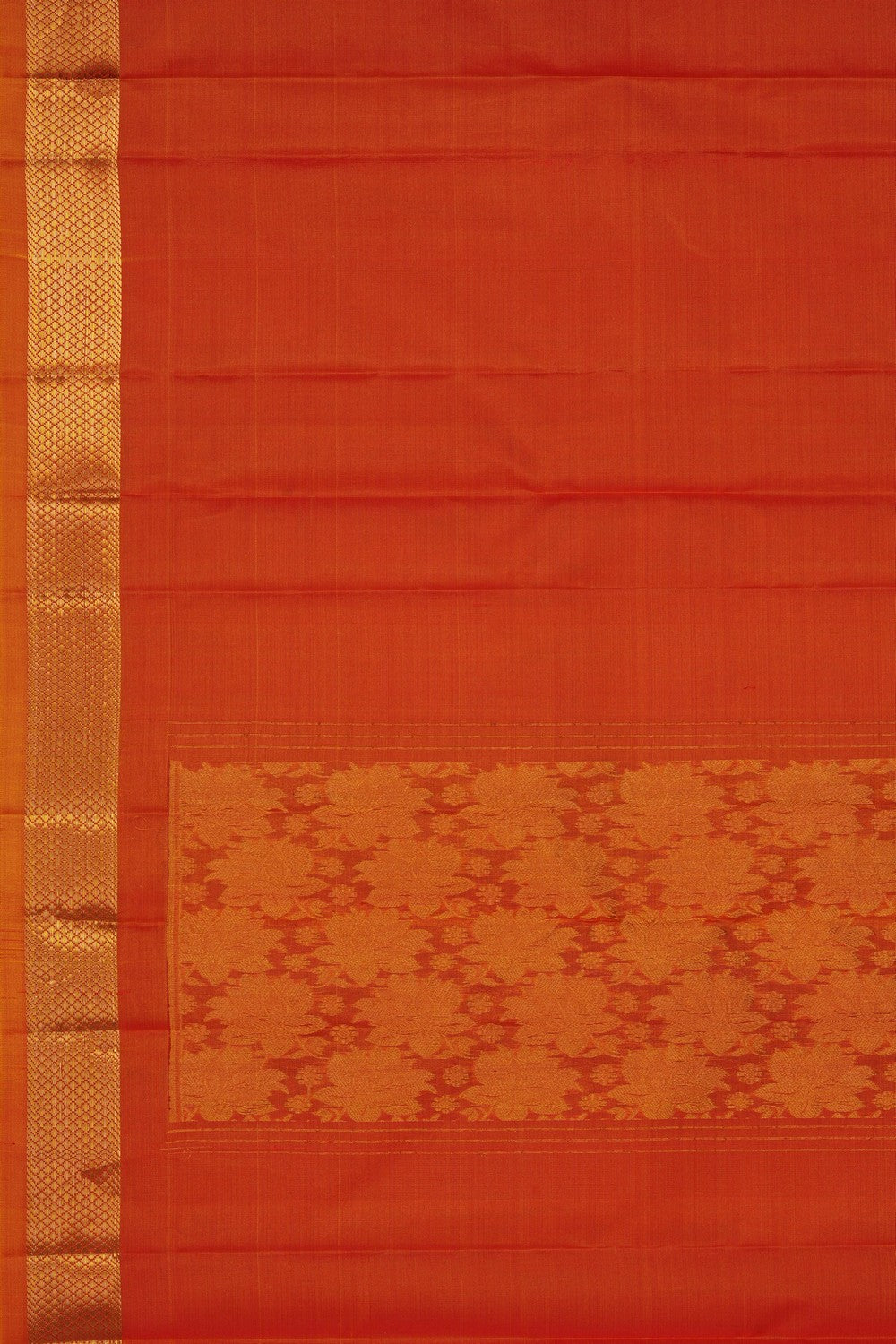 Image of Orange Kanchipattu Dupatta
