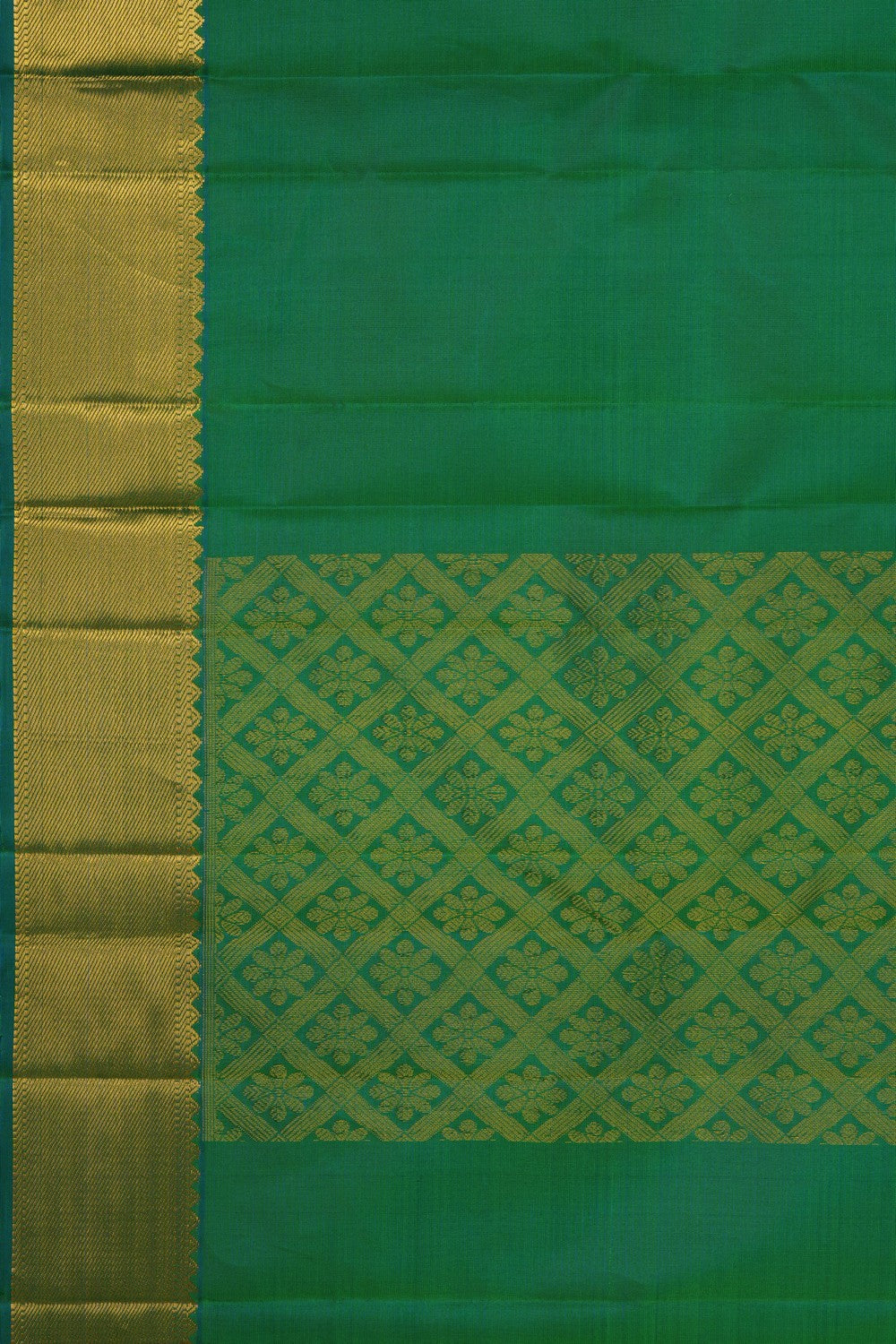 Image of Green Kanchipattu Dupatta