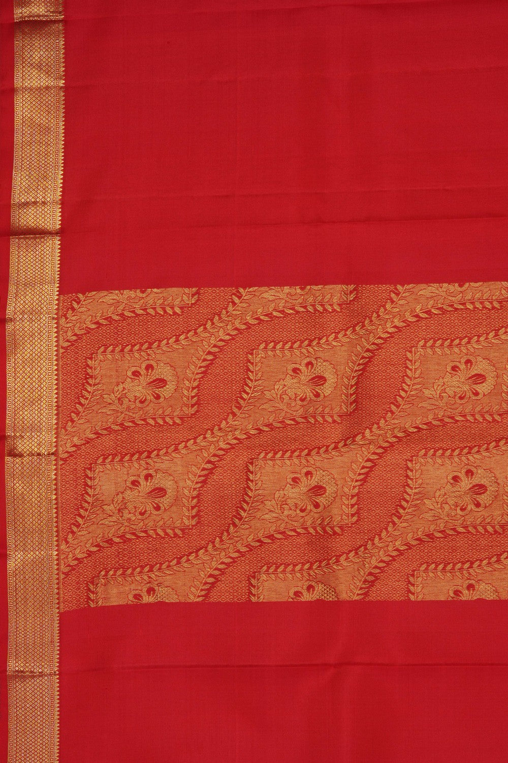 Image of Red Kanchipattu Dupatta