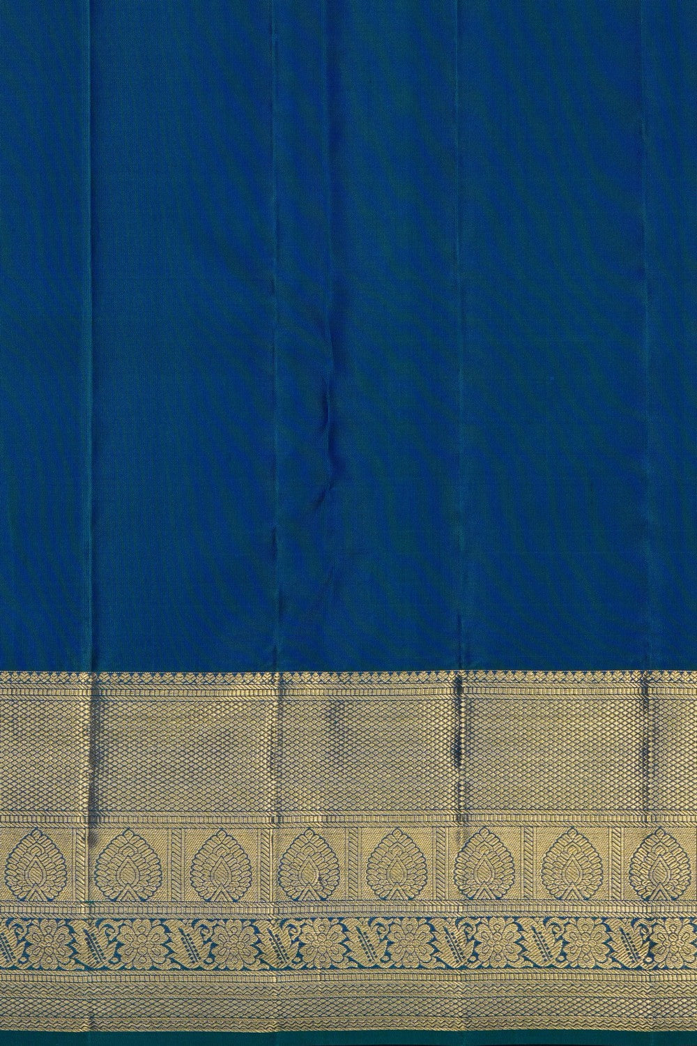 Image of Blue Vintage Kanchipattu Brocade Saree