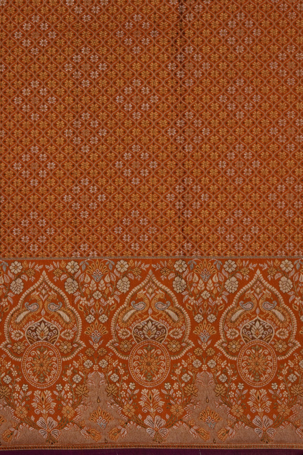Image of Purple Kanchipattu Brocade Saree