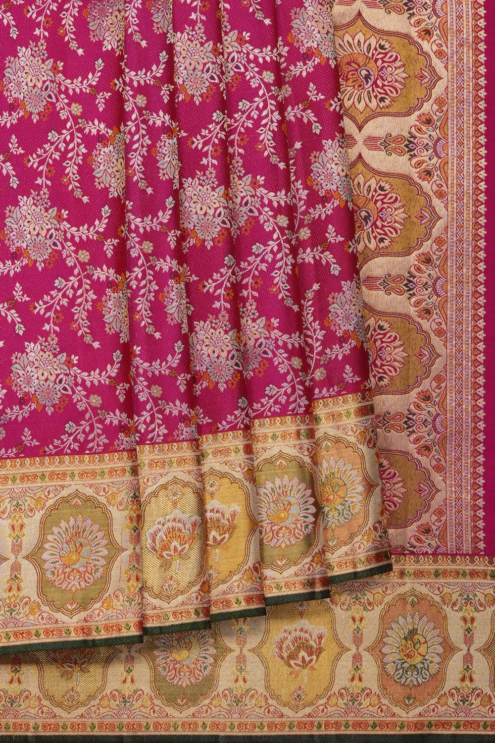 Image of Pink Kanchipattu Brocade Saree