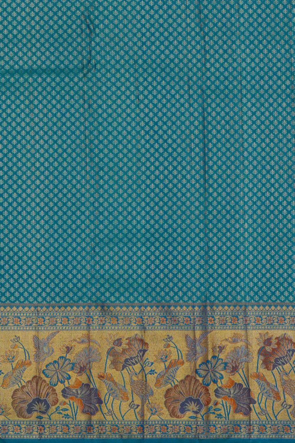 Image of Ananda Blue Vintage Kanchipattu Brocade Saree
