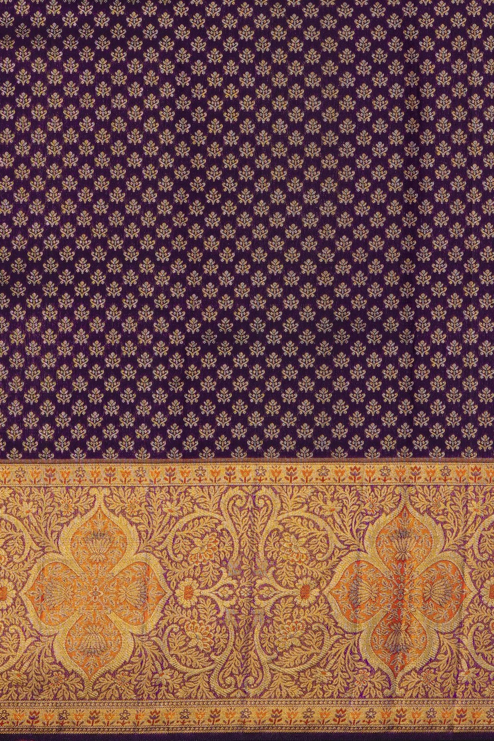Image of Violet Kanchipattu Brocade Saree