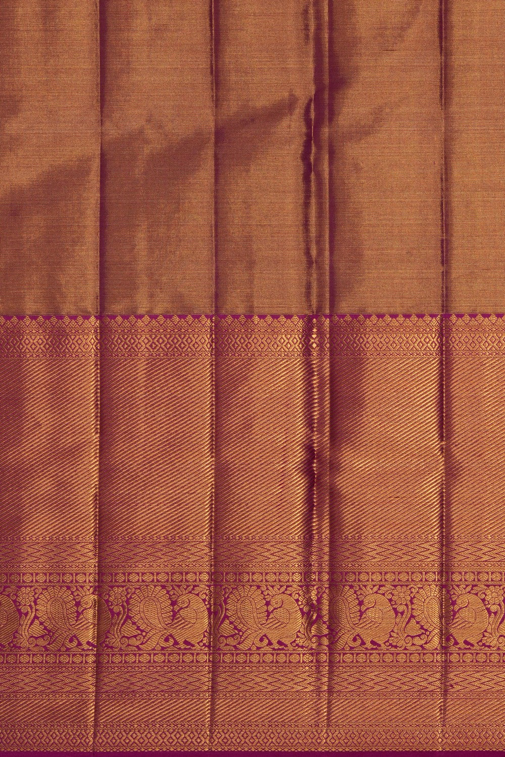 Image of Pink Kanchipattu Tissue Brocade Saree