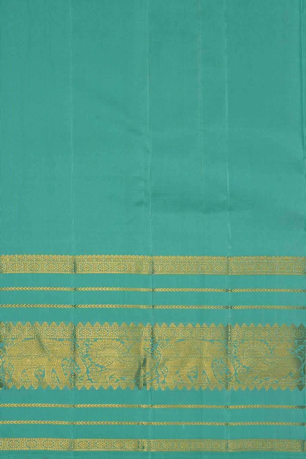 Image of Sea Green Kanchi Silk Saree