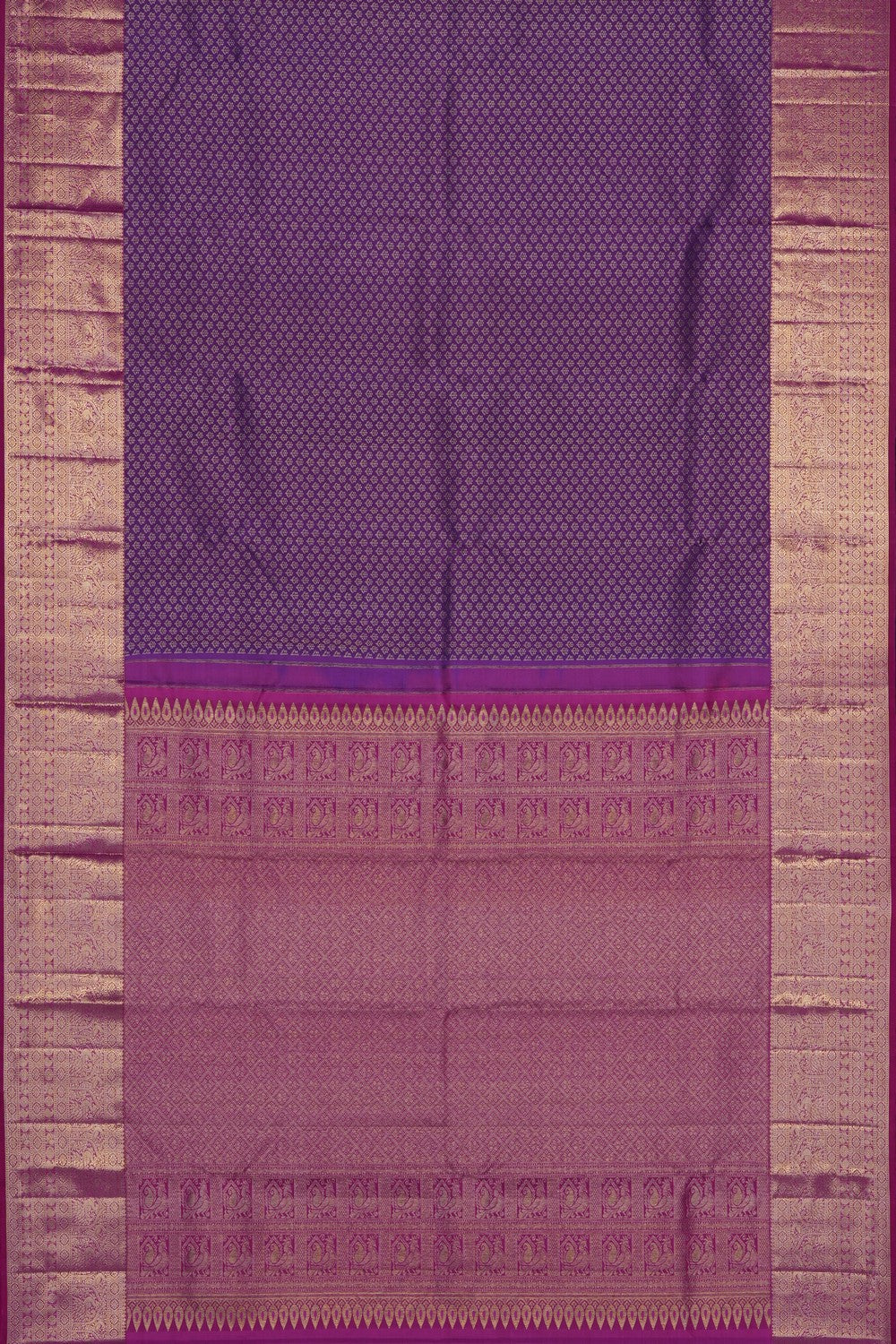 Image of Vintage Kanchipattu Kattam Saree