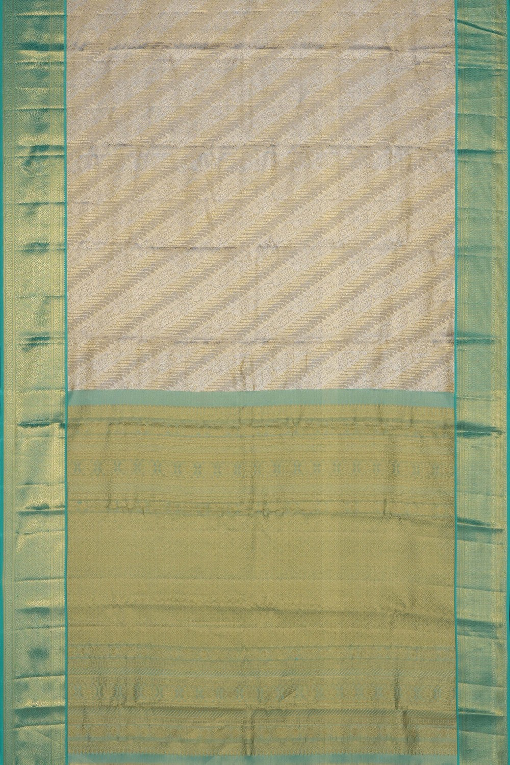 Image of Gold Kanchipattu Tissue Brocade Saree