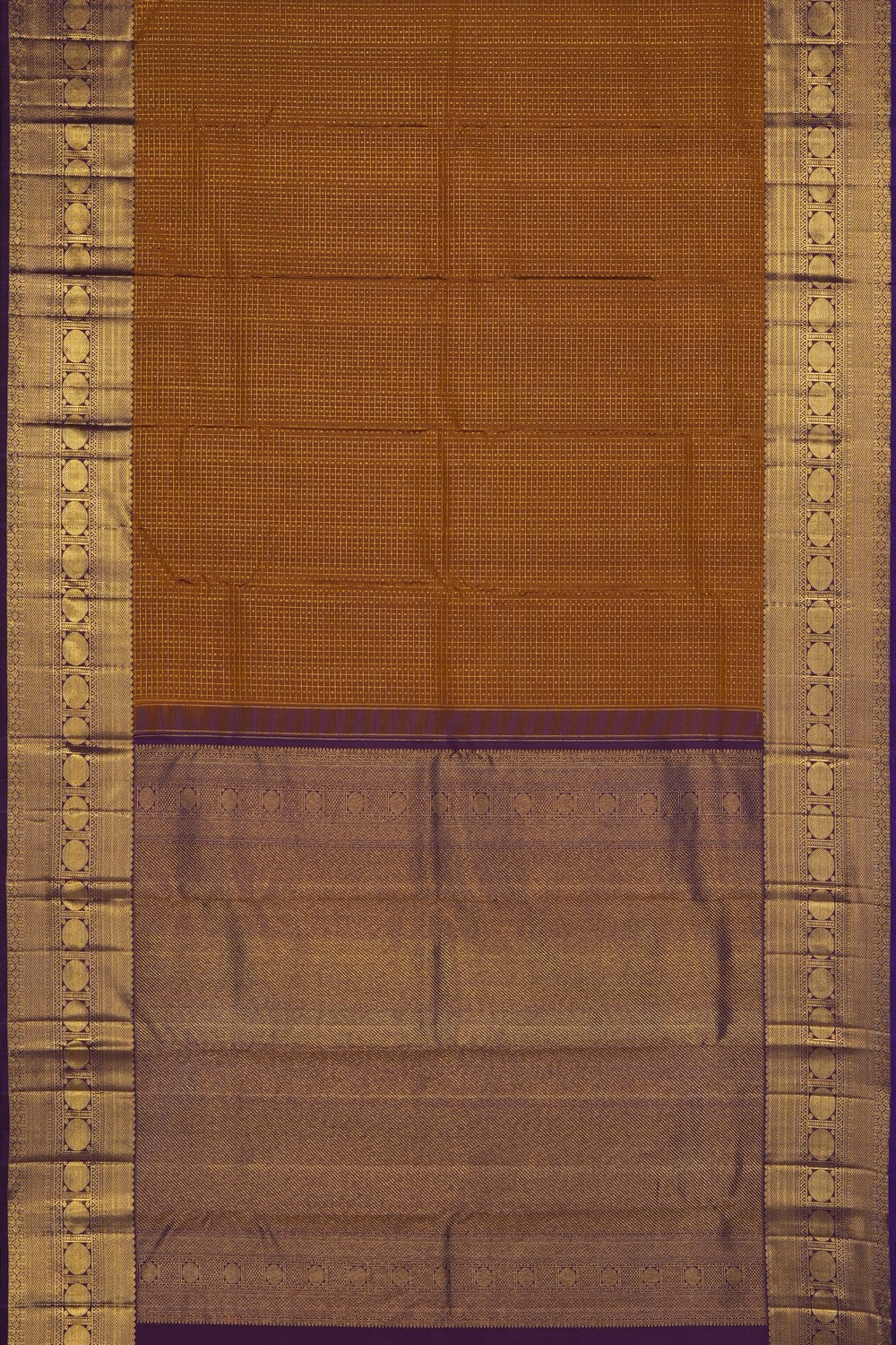 Image of Moss-Green Kanchipattu Brocade Saree