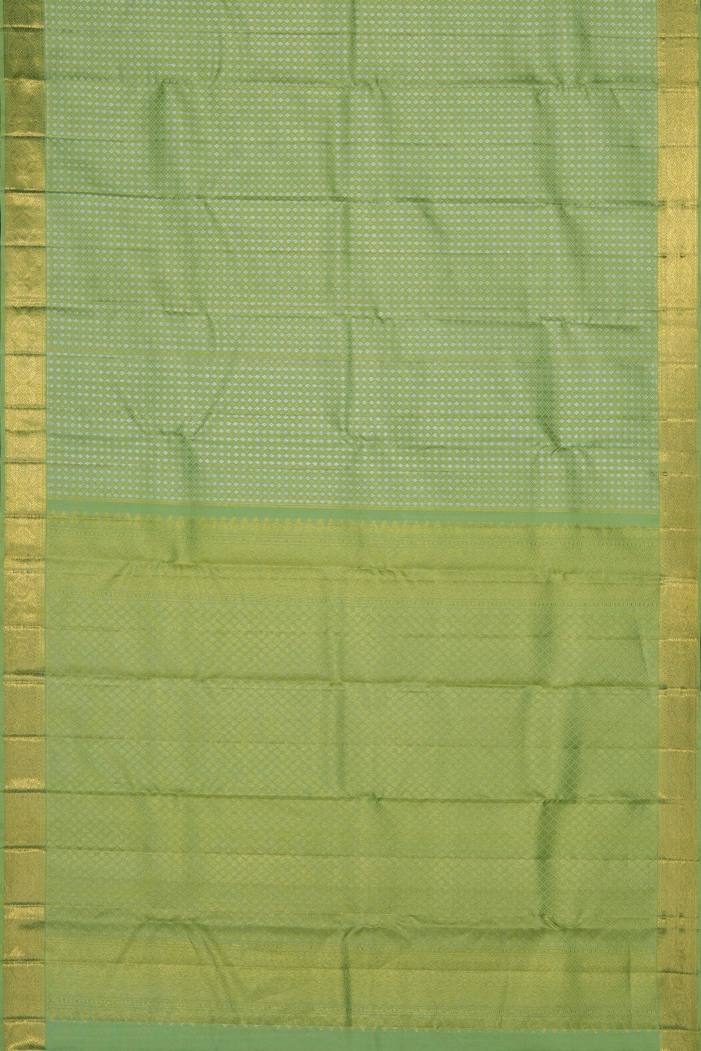 Image of Mint-Green Kanchipattu Brocade Saree