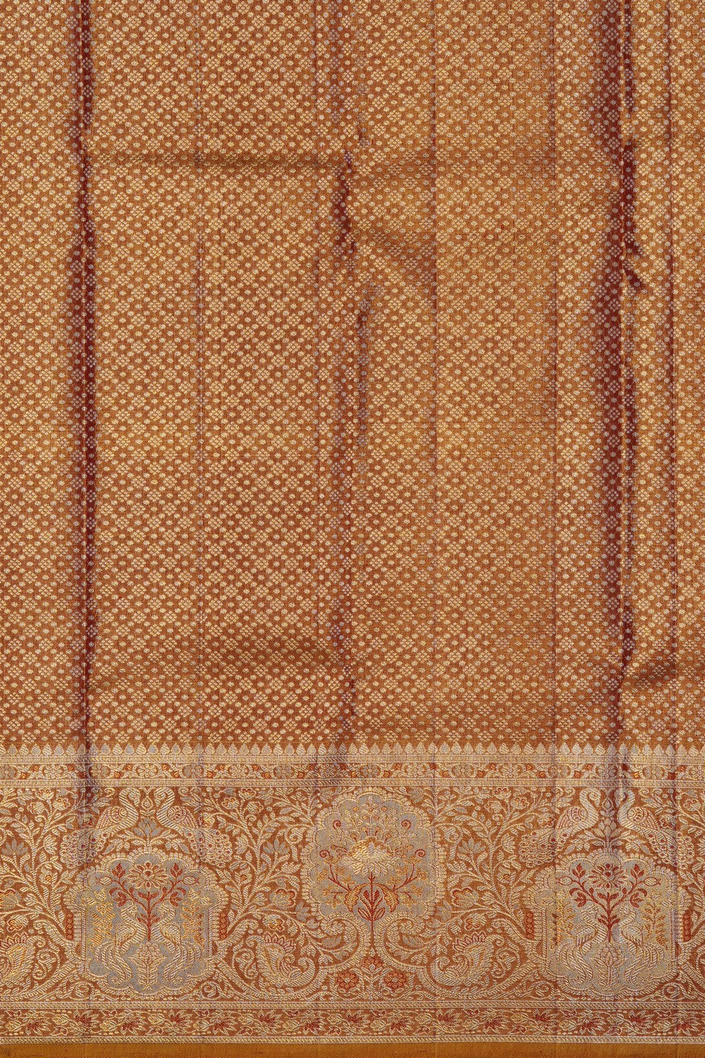 Image of Gold Kanchipattu Tissue Brocade Saree