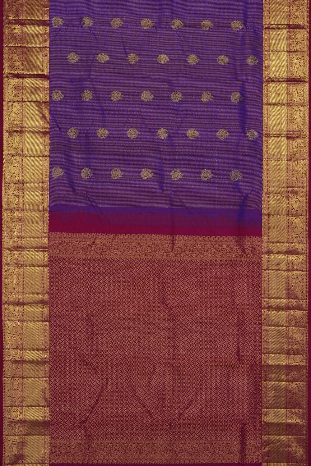 Image of Purple Kanchipattu Saree