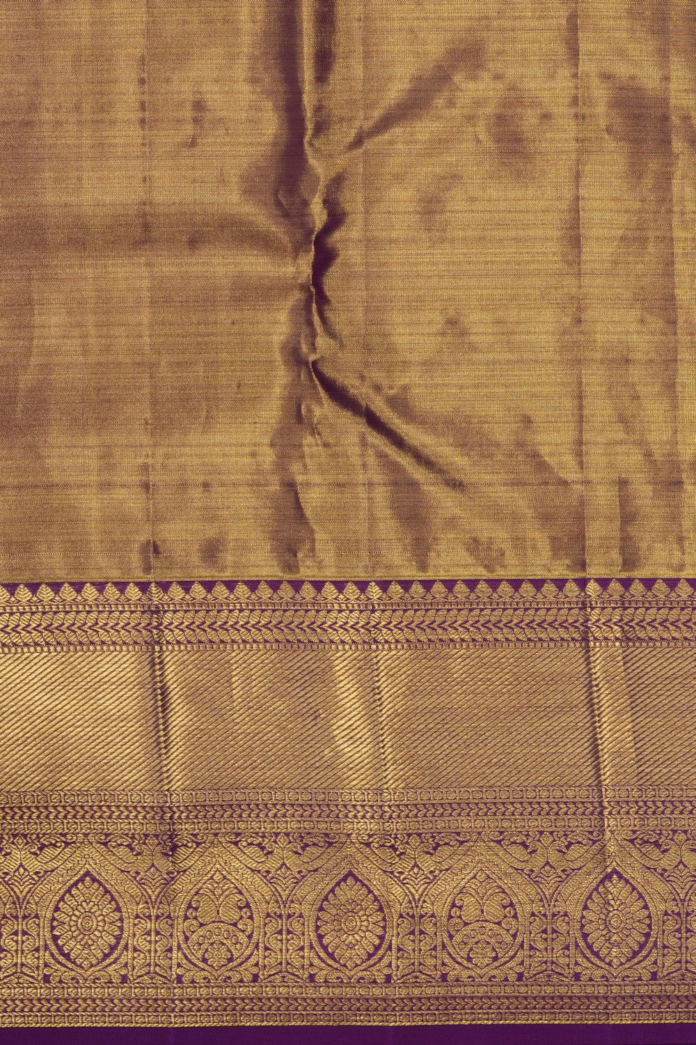 Image of Peach Kanchipattu Tissue Brocade Saree