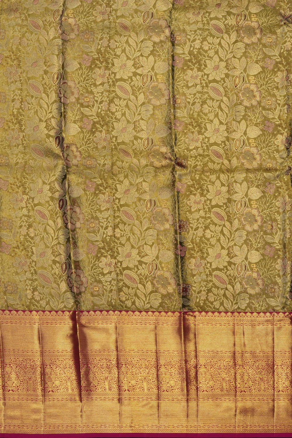 Image of Kanchipattu Pavada Unstitched Set