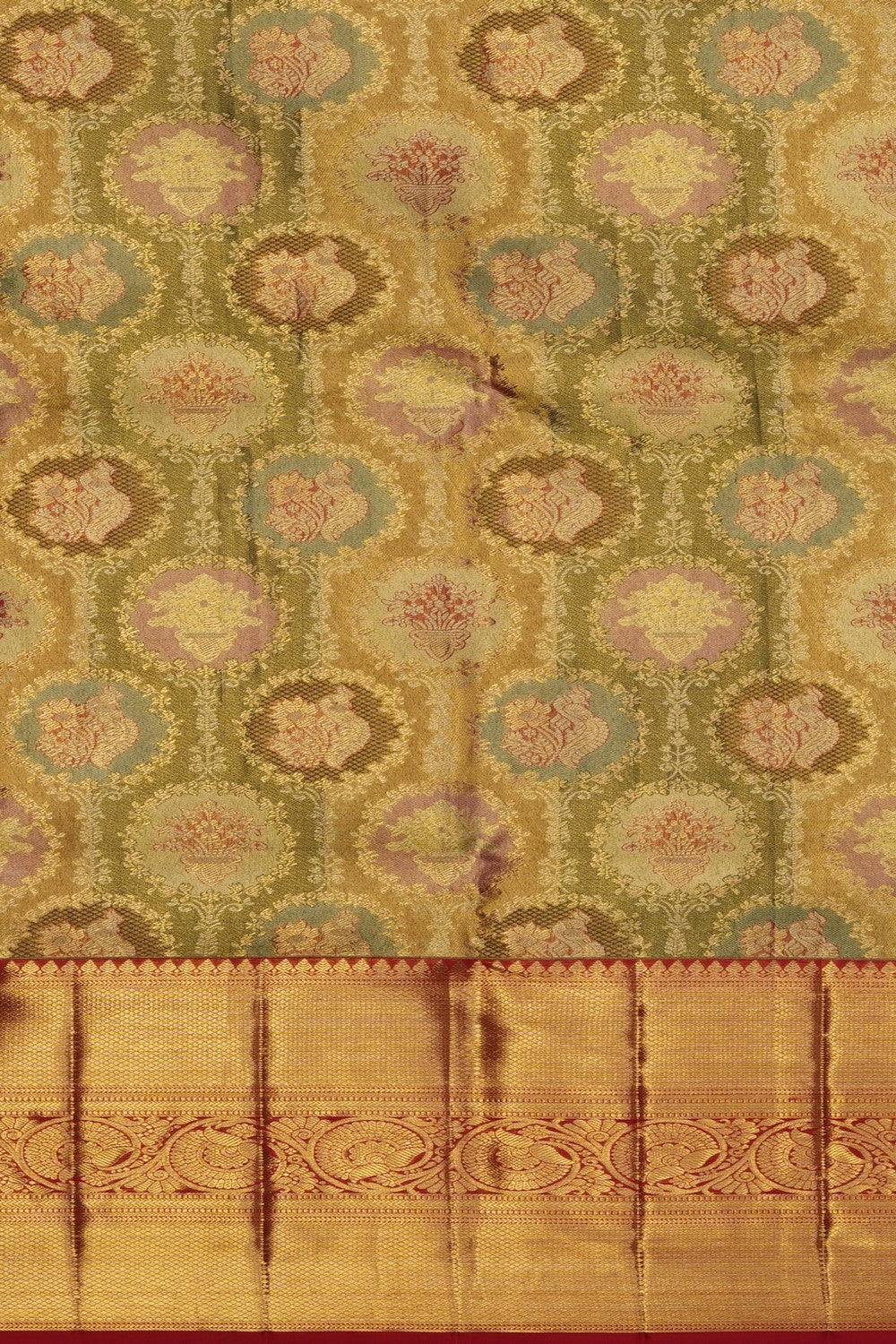 Image of Kanchipattu Pavada Unstitched Set