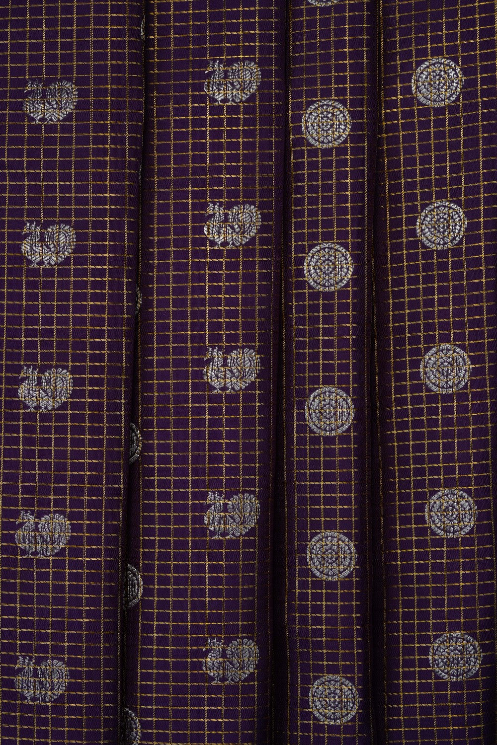 Image of Purple Kanchipattu Brocade Saree
