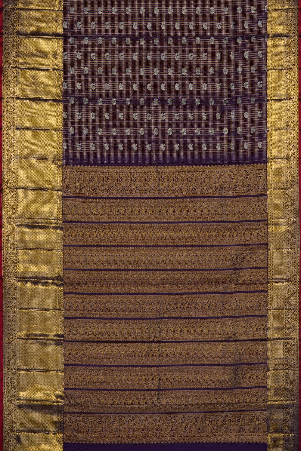 Image of Purple Kanchipattu Brocade Saree