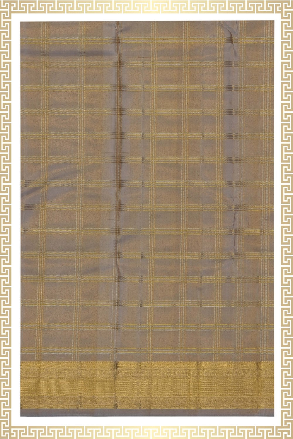 Image of Kanchi Silk Dhoti With Kanduva (8 X 4) 2 PCS Set