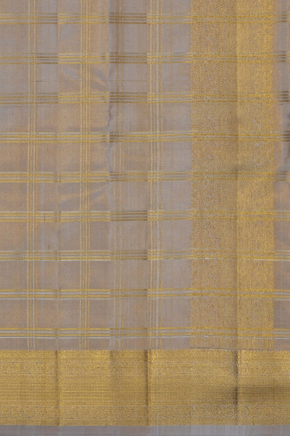 Image of Kanchi Silk Dhoti With Kanduva (8 X 4) 2 PCS Set
