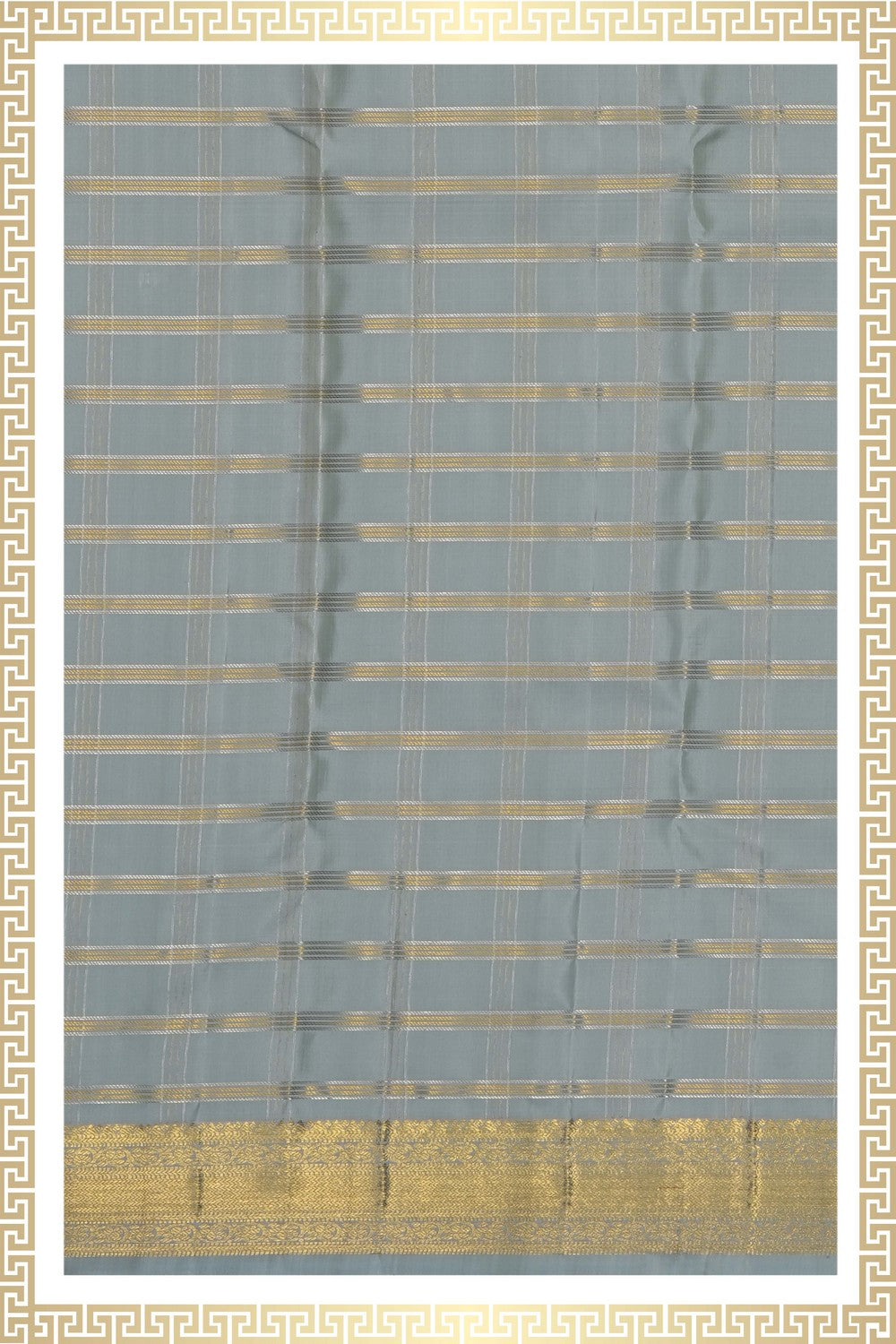 Image of Kanchi Silk Dhoti With Kanduva (8 X 4) 2 PCS Set