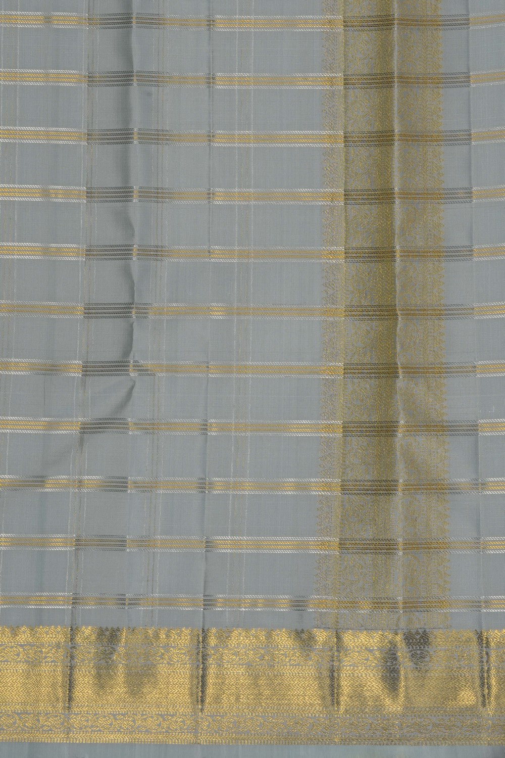 Image of Kanchi Silk Dhoti With Kanduva (8 X 4) 2 PCS Set