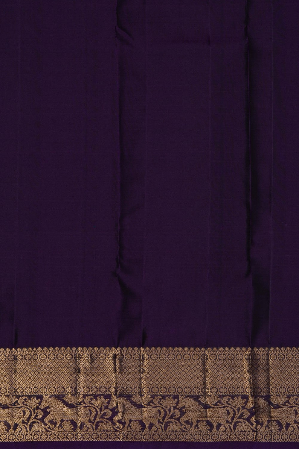 Image of Sage-Green Kanchi Silk Saree