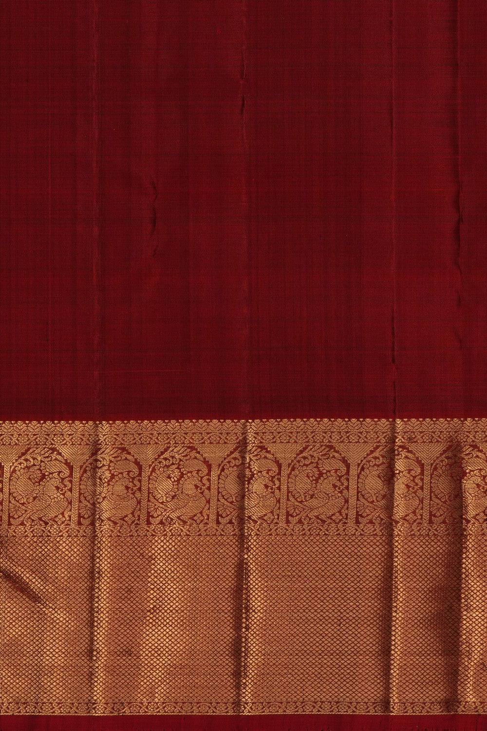 Image of Blue Kanchi Silk Kattam Saree