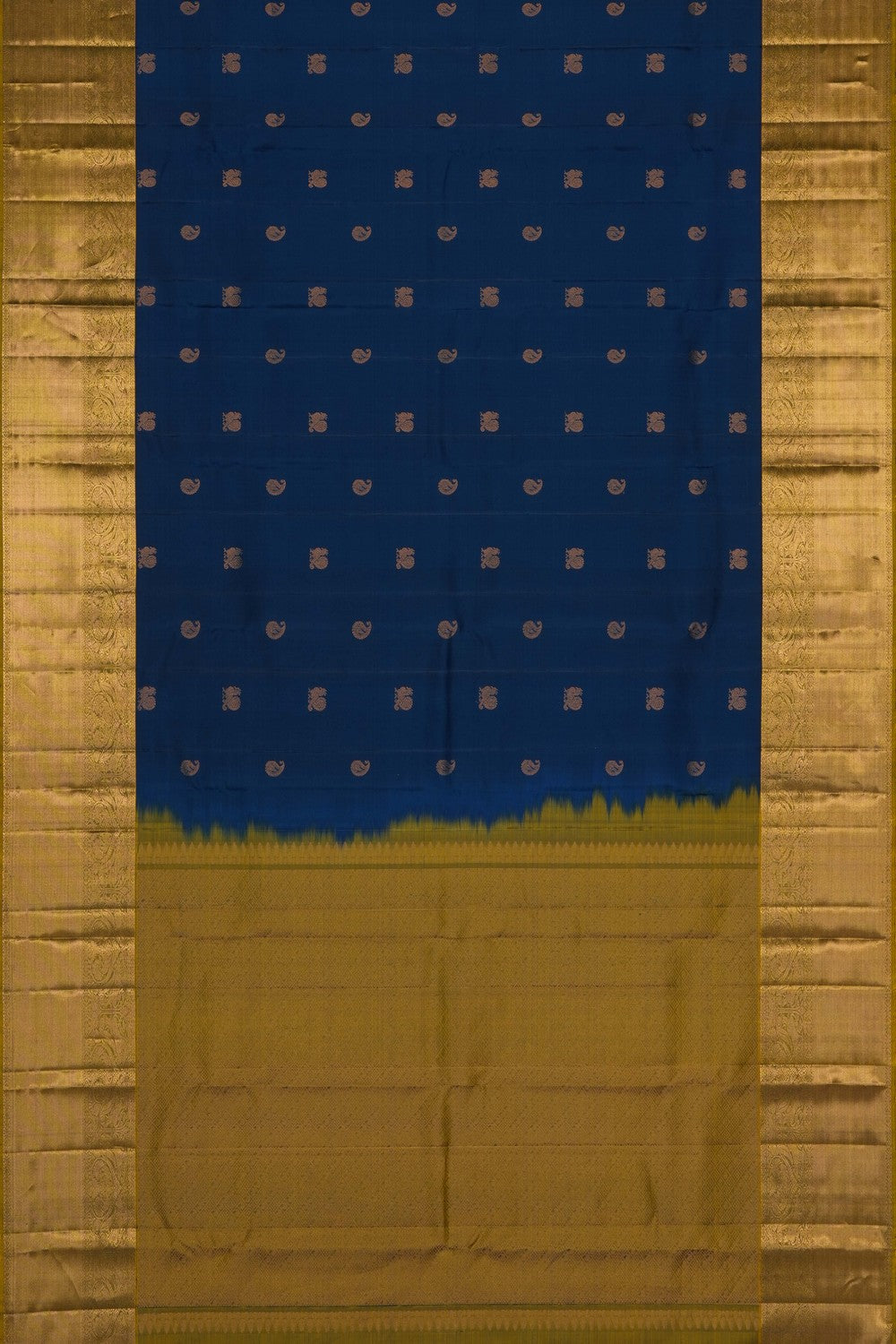 Image of Blue Kanchi Silk Saree