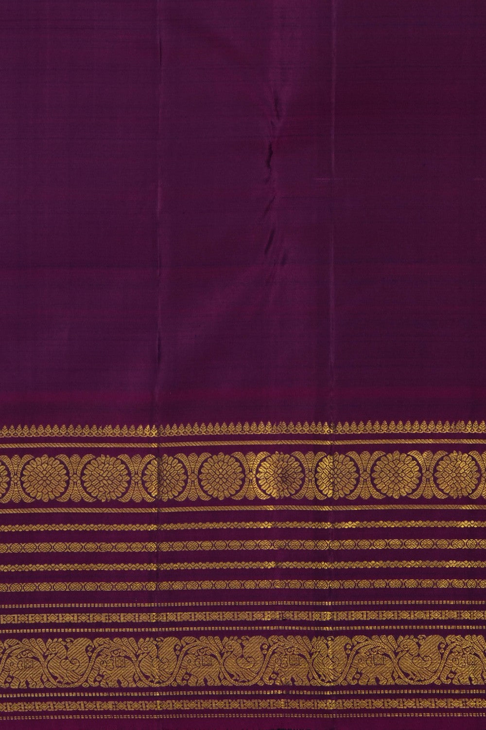 Image of Green Vintage Kanchi Silk Saree
