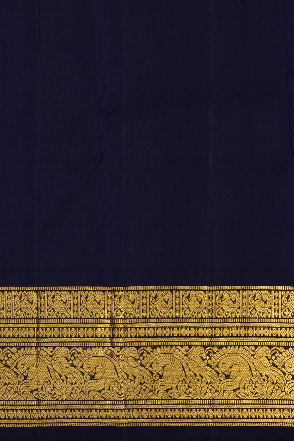 Image of Pond Blue Vintage Kanchi Silk Saree