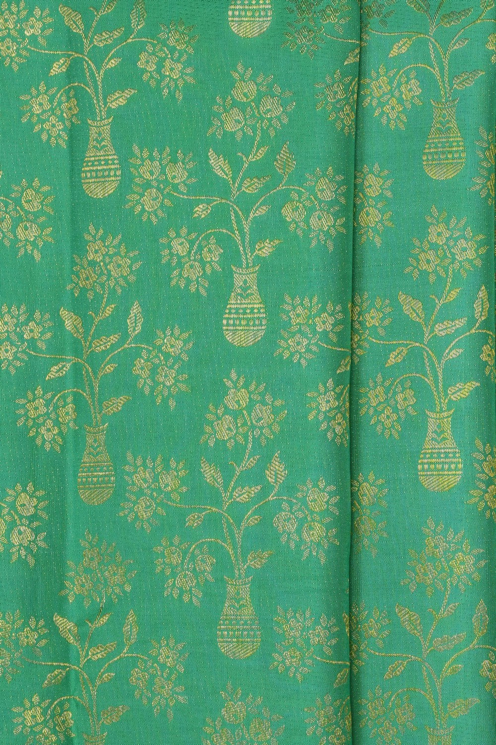 Image of Green Kanchipattu Brocade Saree