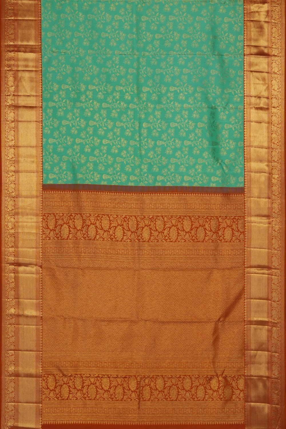 Image of Green Kanchipattu Brocade Saree